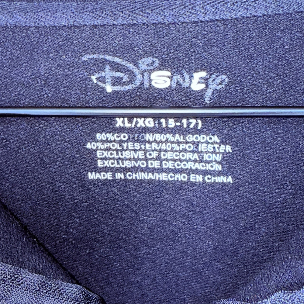Disney Pullover Sweatshirt Pride 90s Crop 1/4 Zip Xlarge 15-17 Y2k - Picture 4 of 4